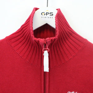 Womens ADIDAS 00s Knit Sweatshirt Red | XS