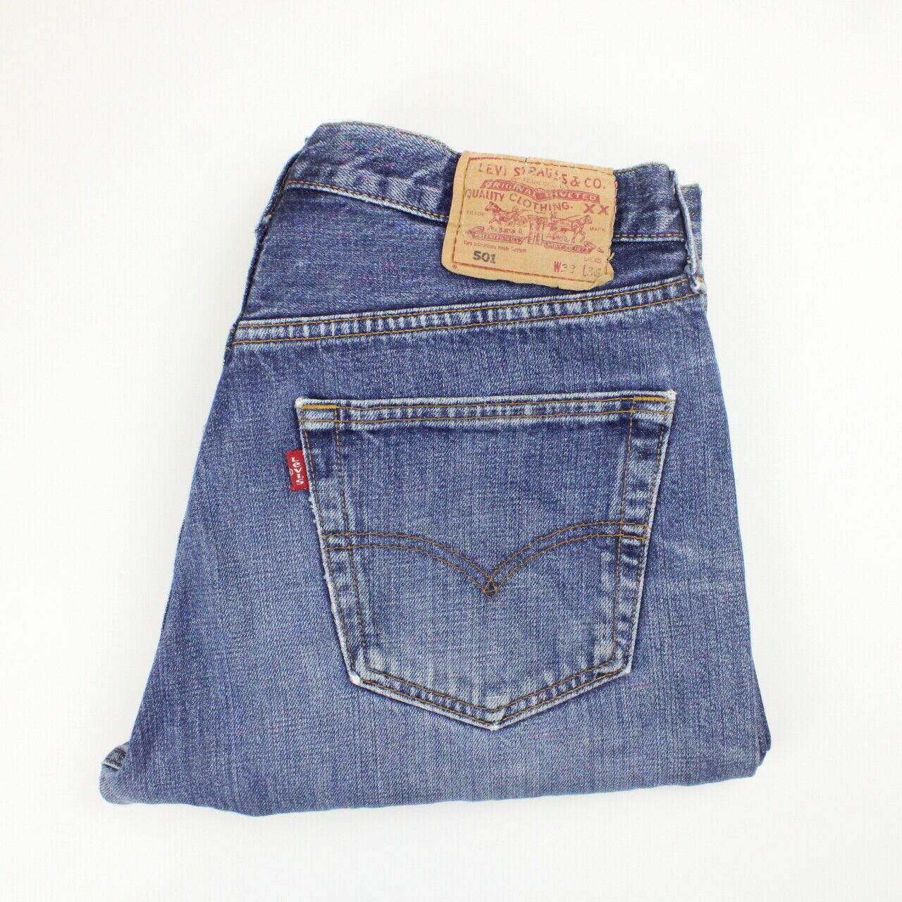 Womens LEVIS 501 Jeans Mid Blue | W33 L32