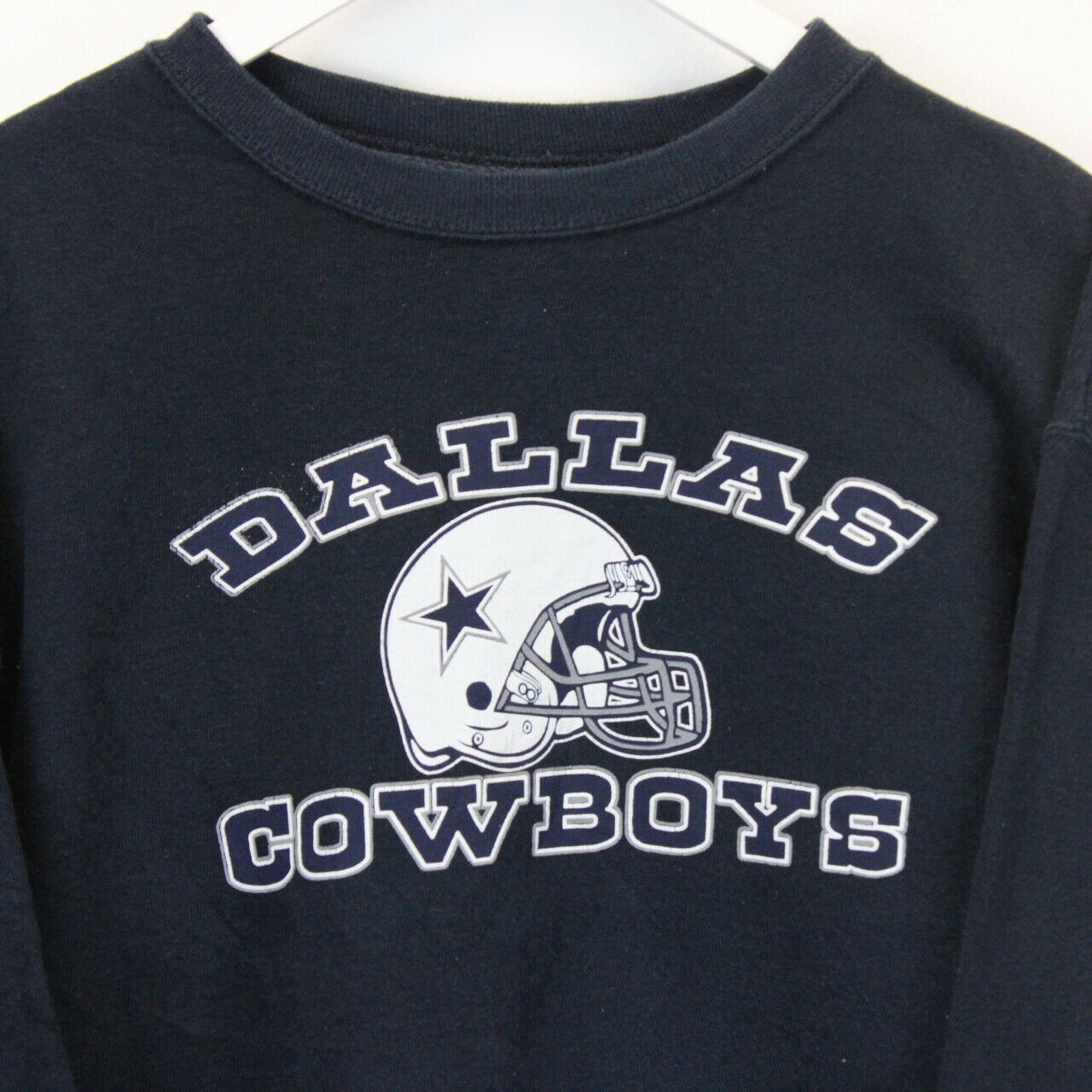 Womens NFL Dallas COWBOYS Sweatshirt Navy Blue | Medium
