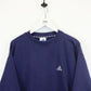 ADIDAS 90s Sweatshirt Navy Blue | Large