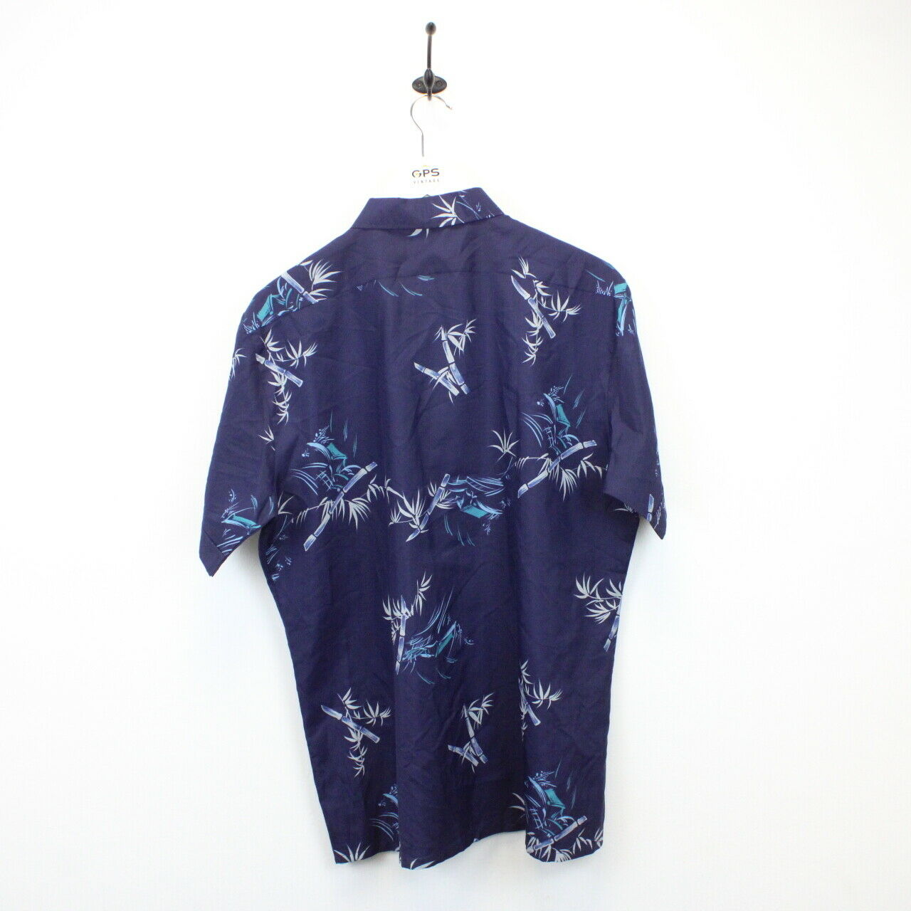 Hawaiian Shirt Navy Blue | Medium