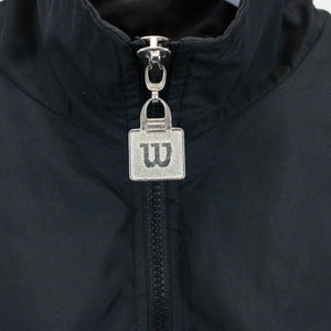 Vintage WILSON Track Top Jacket Black | Large