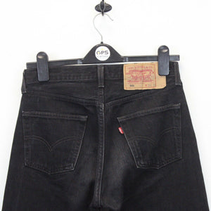 Womens LEVIS 501 Jeans Black Charcoal | W29 L30