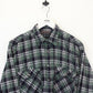 Flannel Plaid Shirt Green | Small