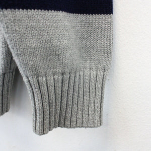 RALPH LAUREN 1/4 Zip Knit Sweatshirt Grey | Small