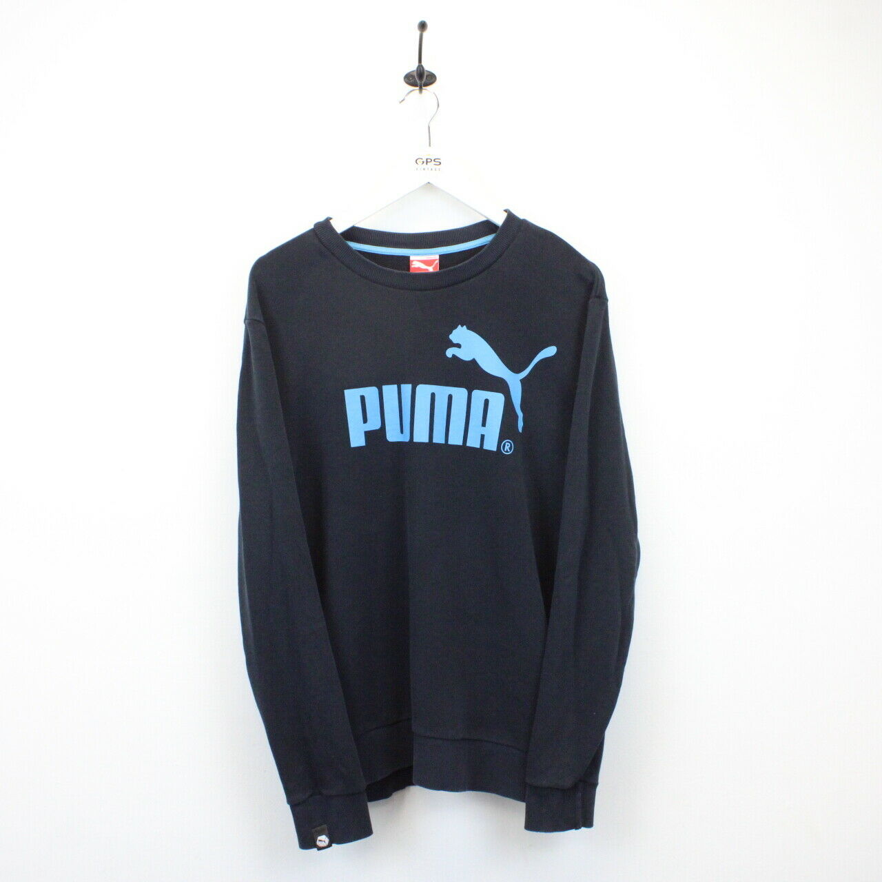 PUMA 00s Sweatshirt Navy Blue | Large
