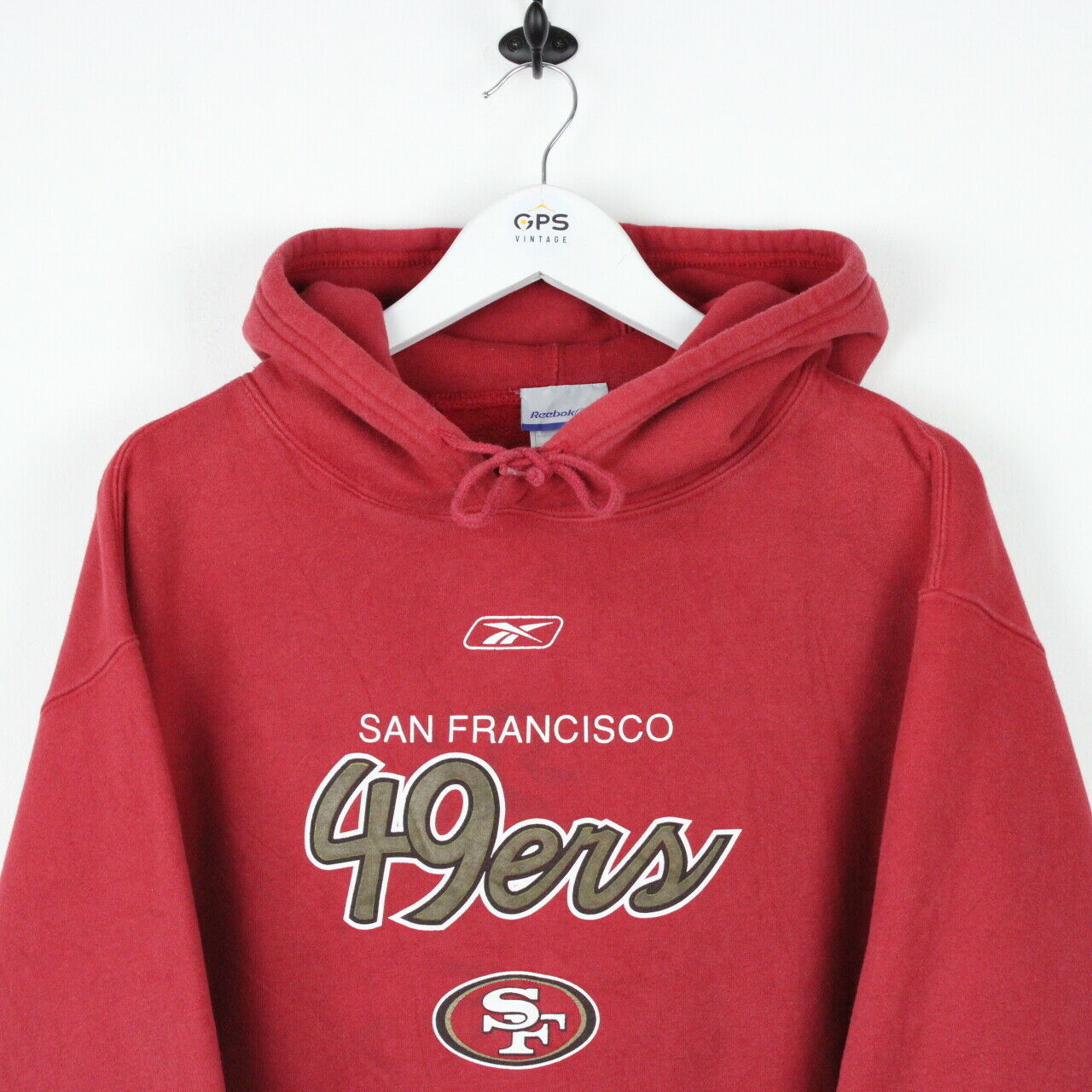 Vintage NFL REEBOK San Francisco 49ers Hoodie Red | Large