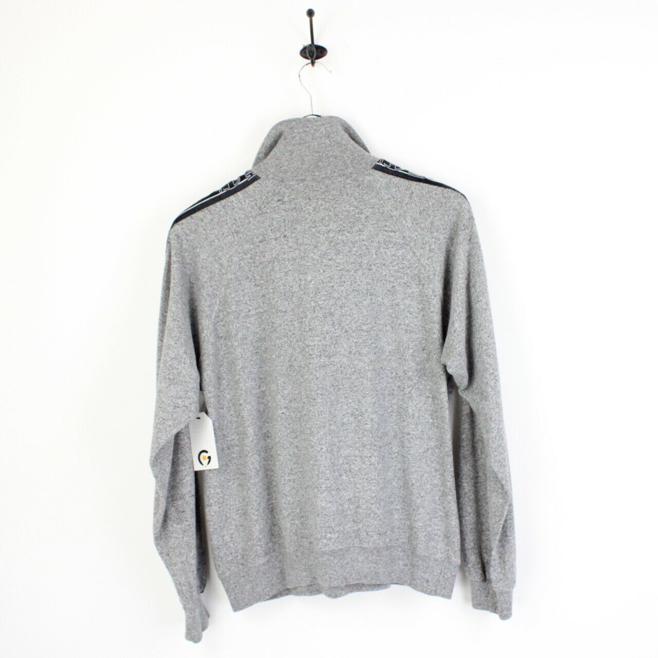 CHAMPION USA 90s 1/4 Zip Sweatshirt Grey | Small
