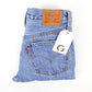 Womens LEVIS 501 S Skinny Jeans Mid Blue | W25 L30