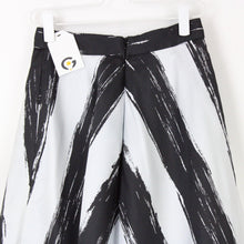Load image into Gallery viewer, Womens Chevron Midi Skirt Black White | Small
