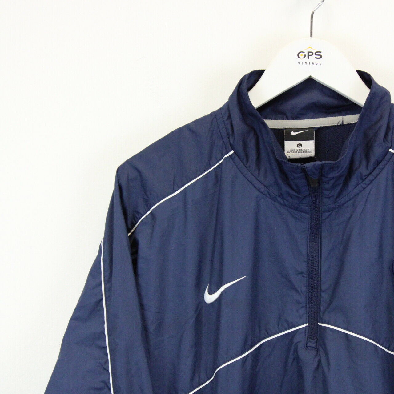 NIKE Track Top Jacket Navy Blue | XL