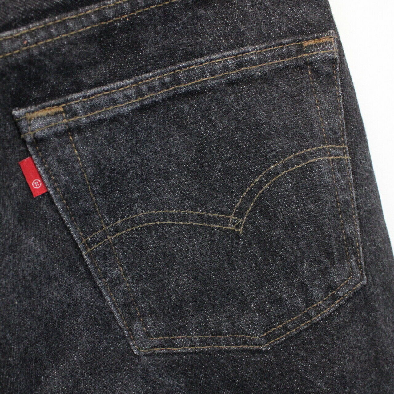 Womens LEVIS 501 Jeans Black Charcoal | W28 L24