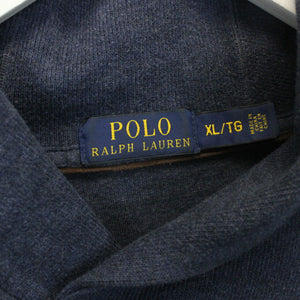 RALPH LAUREN Knit Sweatshirt Navy Blue | XL