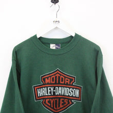 Load image into Gallery viewer, Womens HARLEY DAVIDSON 90s Sweatshirt Green | Medium
