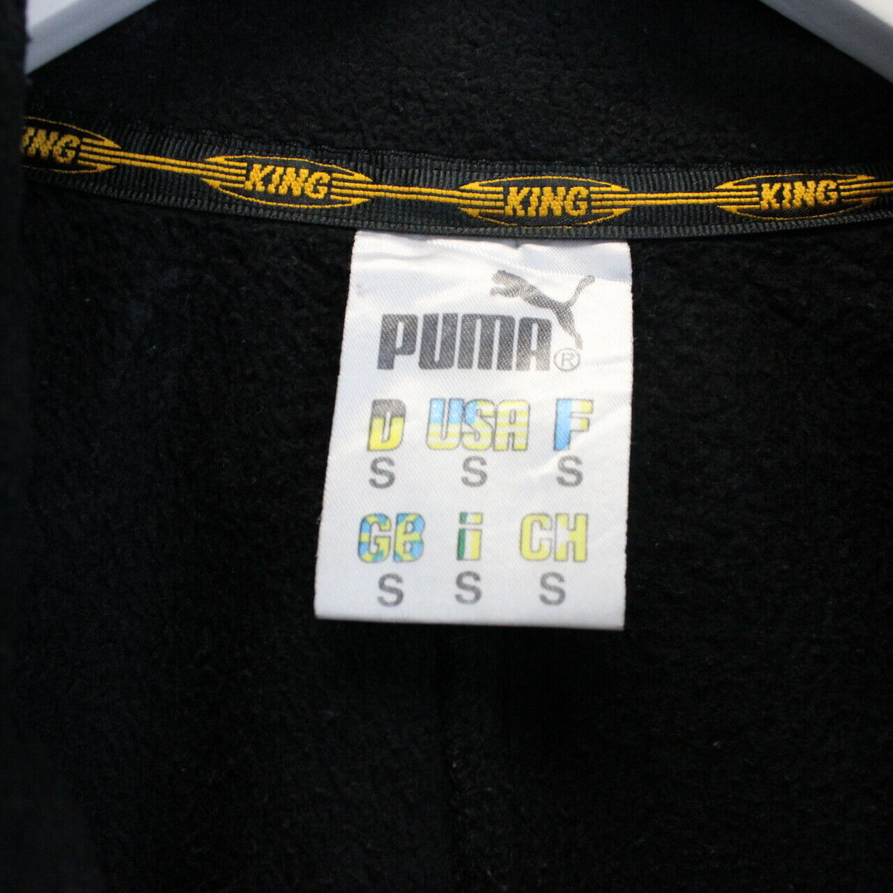 PUMA KING 90s 1/4 Zip Fleece Black | Medium